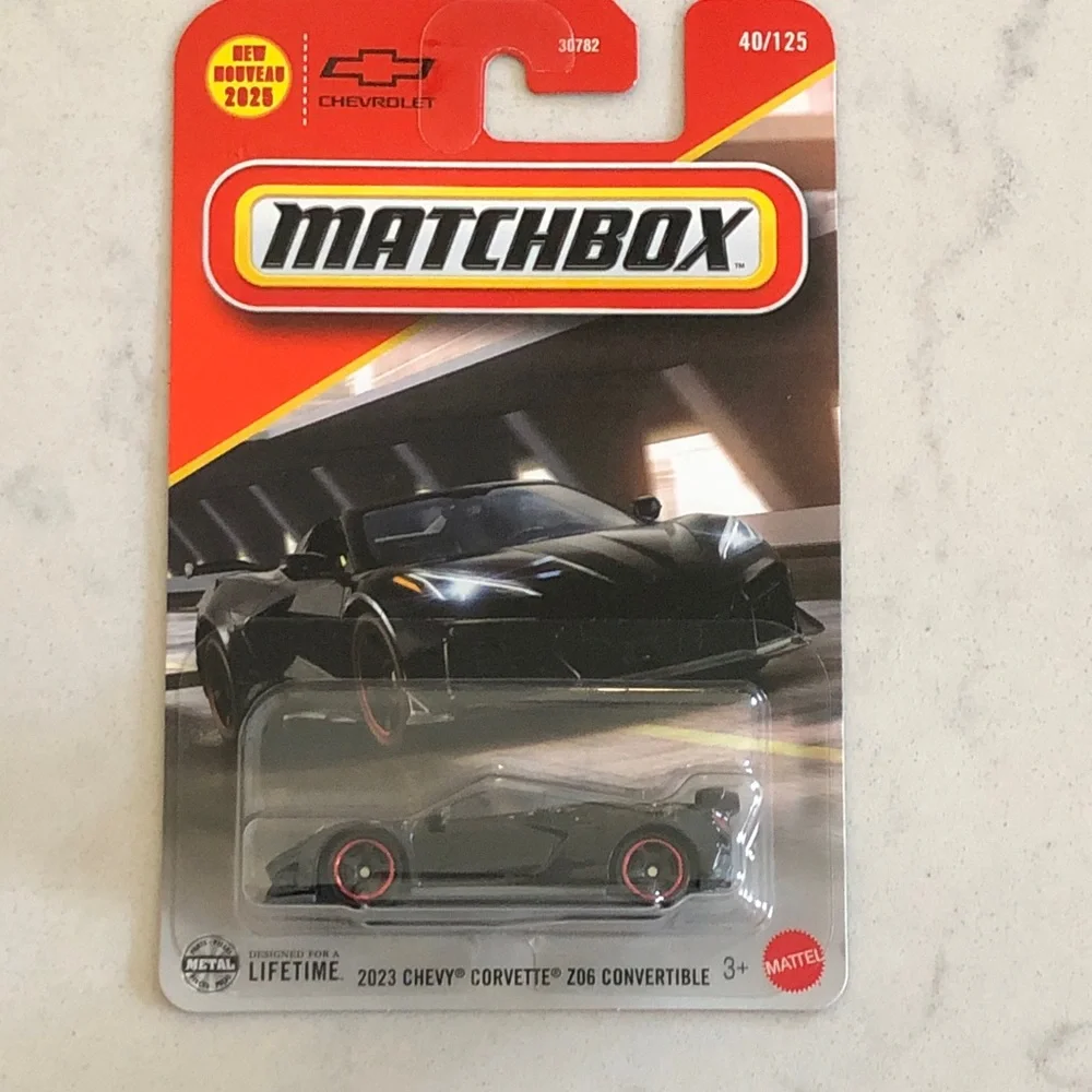 Matchbox Black Chevy Corvette Z06 Convertible